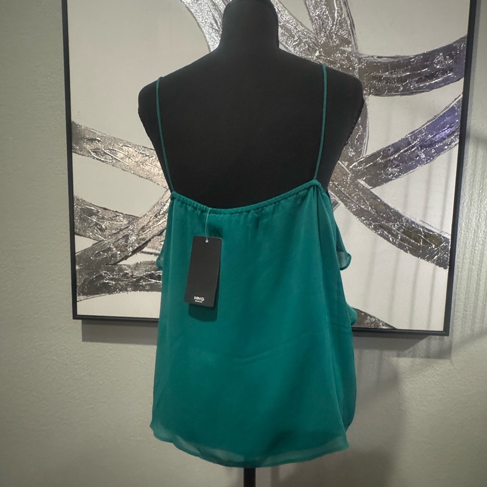 MNG Teal Ruffle Camisole Tank - Picture 3 of 4
